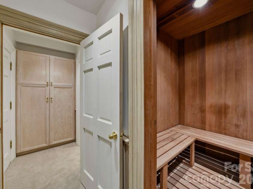 9715 Nine Eagles Lane, Charlotte, NC 28278.  MLS# CAR4382620, YatesRealty ID 43937. Sauna