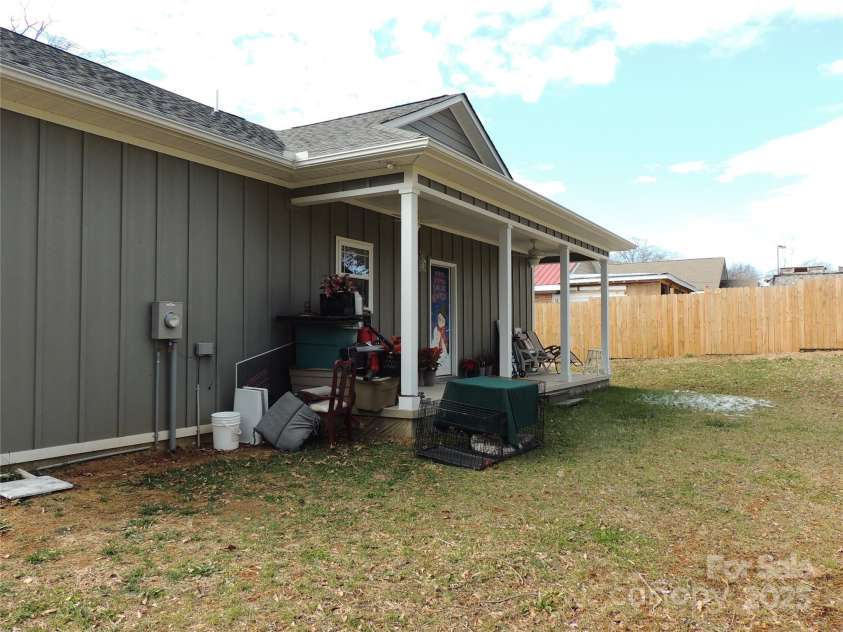 198 Reid Street, Forest City, NC 28043.  MLS# CAR4214901, YatesRealty ID 4394. Back Porch