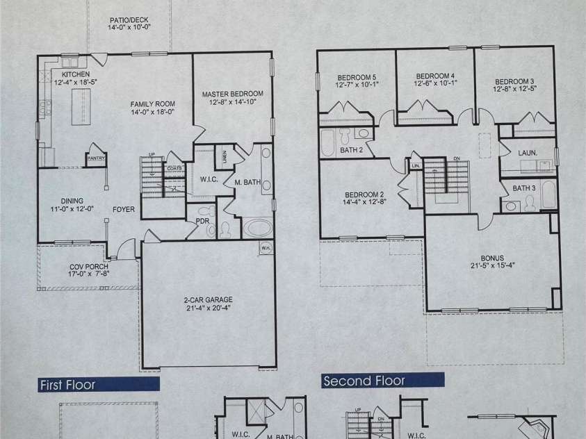 133 Kerr Walk Drive, Statesville, NC 28766.  MLS# CAR4411664, YatesRealty ID 43941. Floor Plan - 1st & 2nd Floor