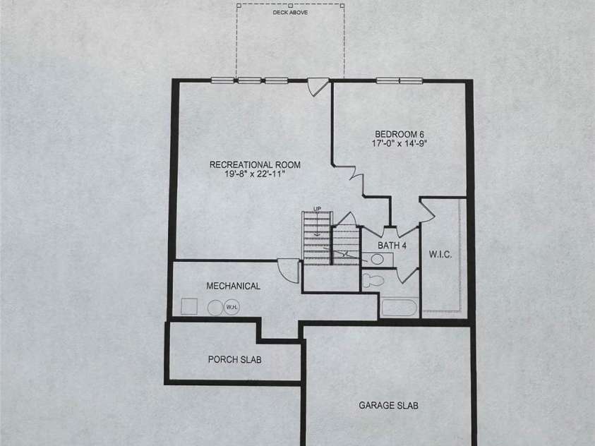133 Kerr Walk Drive, Statesville, NC 28766.  MLS# CAR4411664, YatesRealty ID 43941. Floor Plan - Basement