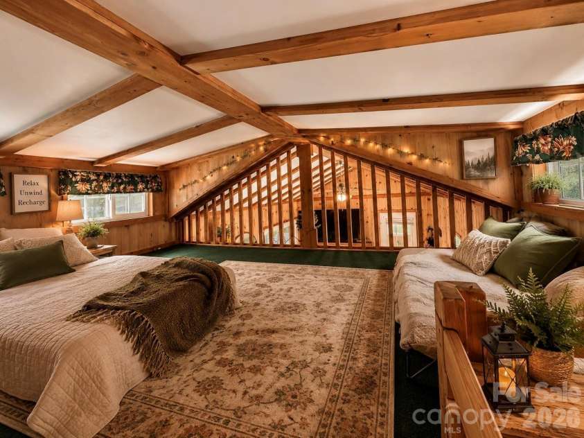 21 Bear Cub Drive, Spruce Pine, NC 28777.  MLS# CAR4410886, YatesRealty ID 43949. Sleeping Loft area with Ai staging v-1
