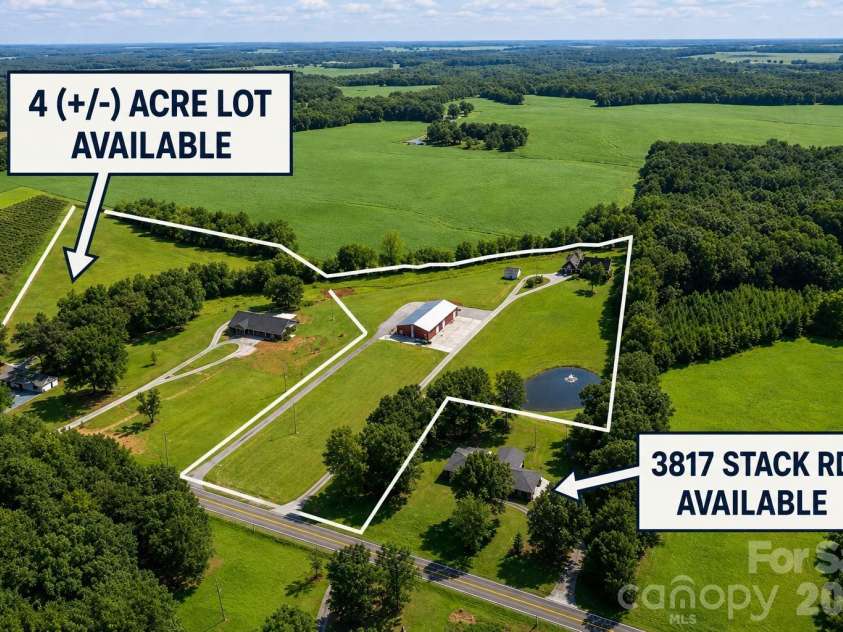 3813 Stack Road, Monroe, NC 28112.  MLS# CAR4414357, YatesRealty ID 43959. 