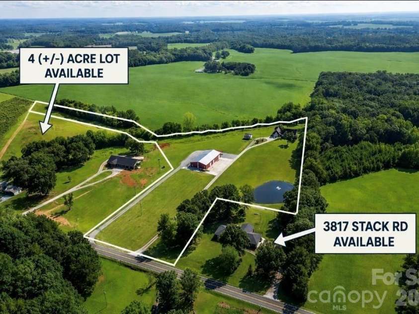 3813 Stack Road, Monroe, NC 28112.  MLS# CAR4414357, YatesRealty ID 43959. 