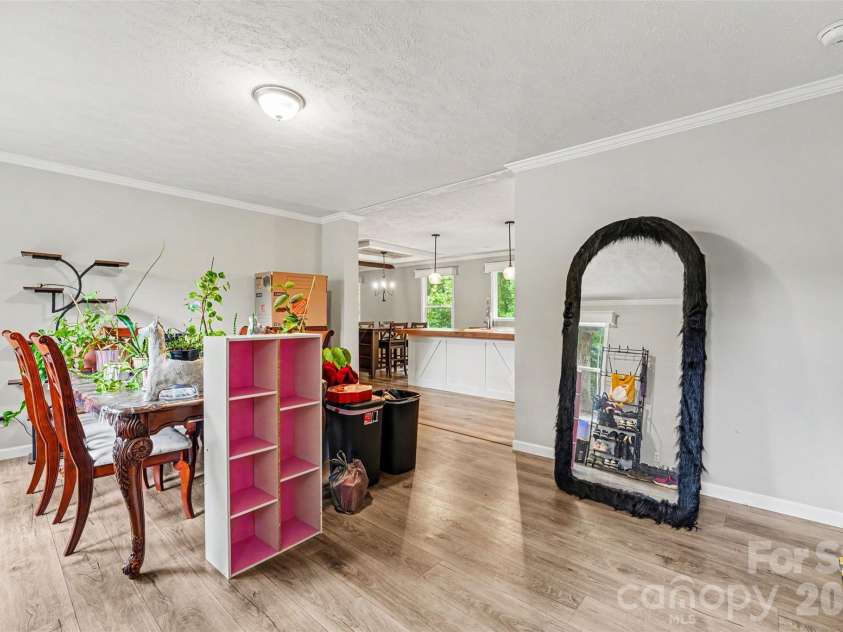 2998 Wilderness Trace, Claremont, NC 28610.  MLS# CAR4413940, YatesRealty ID 43985. Open Dining & Living Area