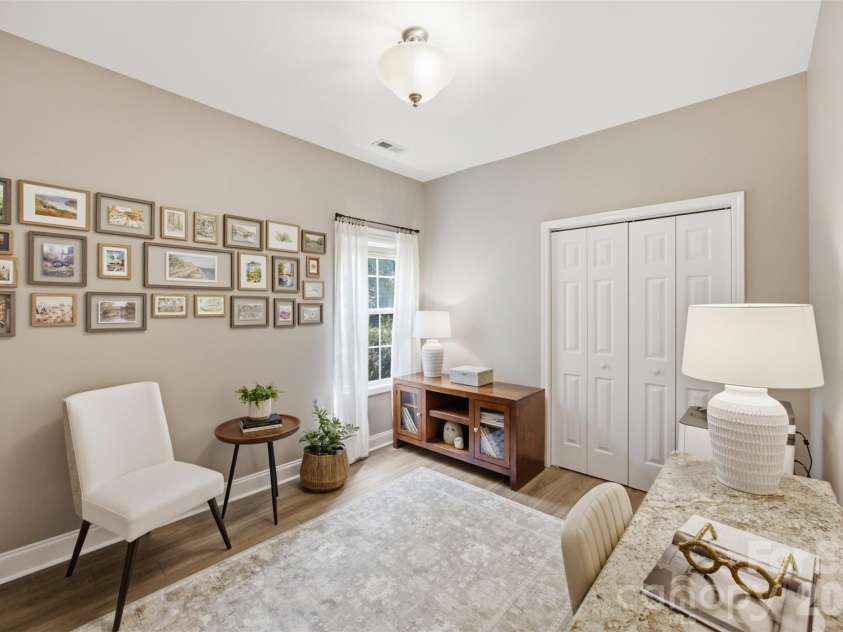 15121 Castlebridge Lane, Matthews, NC 28104.  MLS# CAR4408542, YatesRealty ID 44006. Downstairs Bedroom 1