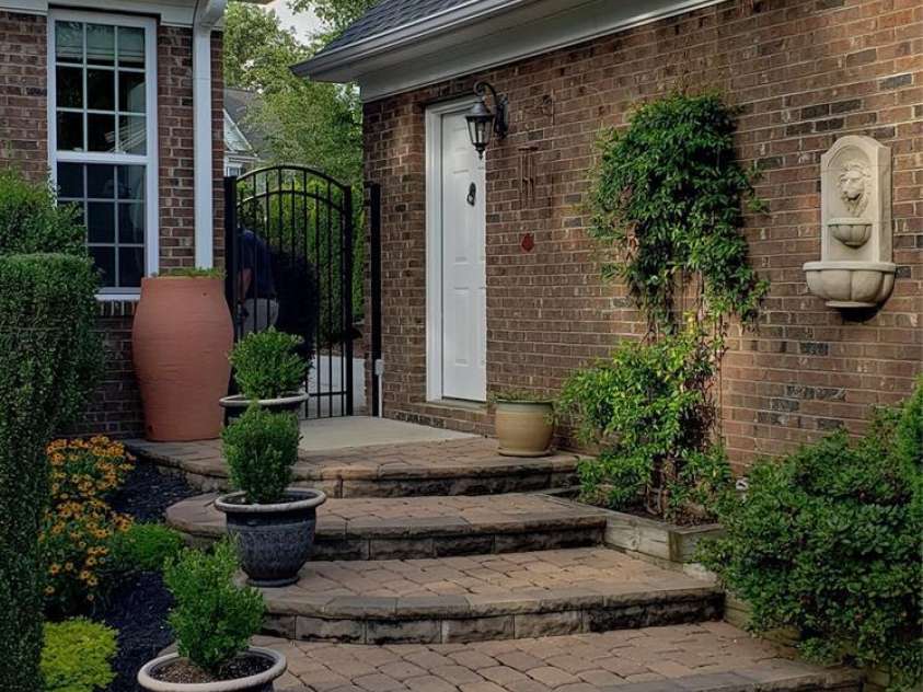 4715 Amberside Drive, Rock Hill, SC 29732.  MLS# CAR4242054, YatesRealty ID 4401. Walkway to 2nd garage