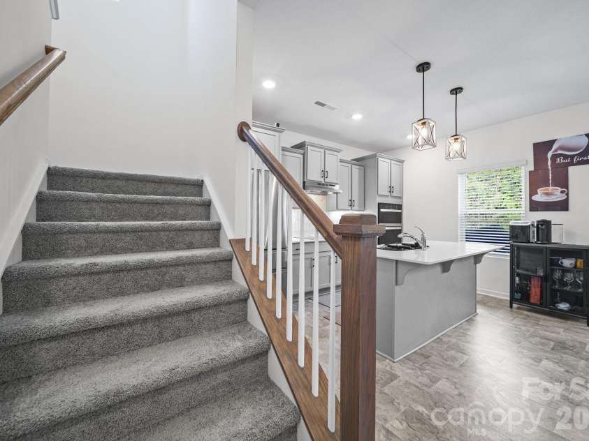 11157 Argosy Drive, Lancaster, SC 29720.  MLS# CAR4410748, YatesRealty ID 44013. Staircase leading to upper level