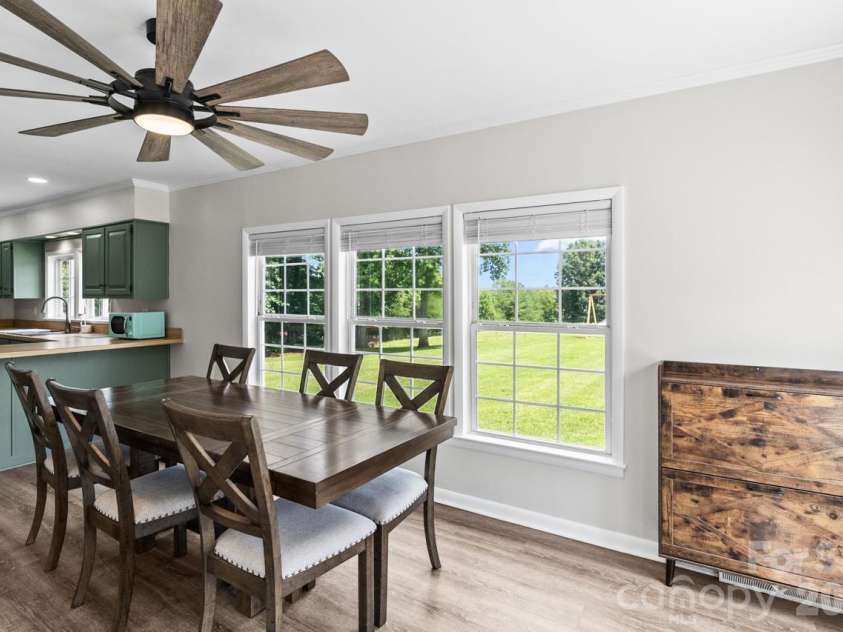 393 Cedar Grove Church Road, Vale, NC 28168.  MLS# CAR4413732, YatesRealty ID 44014. Dining / breakfast area
