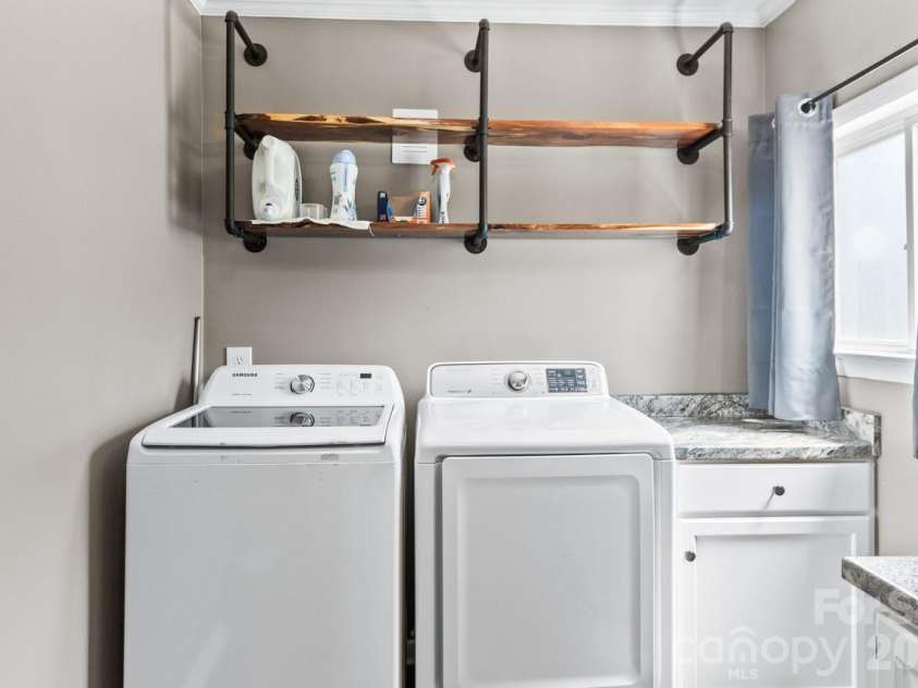 393 Cedar Grove Church Road, Vale, NC 28168.  MLS# CAR4413732, YatesRealty ID 44014. Laundry Room