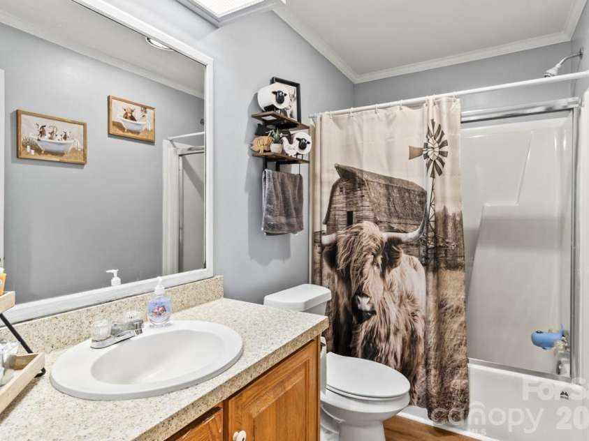 393 Cedar Grove Church Road, Vale, NC 28168.  MLS# CAR4413732, YatesRealty ID 44014. Second full bathroomm