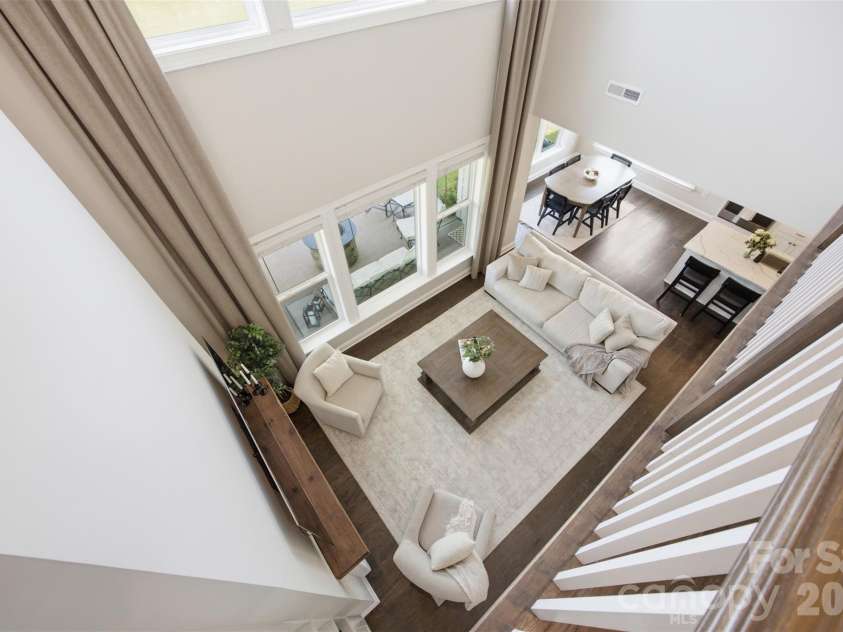 7025 Kingfisher Way, Belmont, NC 28012.  MLS# CAR4412650, YatesRealty ID 44056. Great room from above.