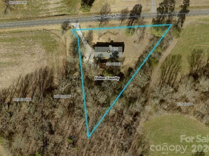 6426 Deep Springs Road, Marshville, NC 28103.  MLS# CAR4412694, YatesRealty ID 44059. 