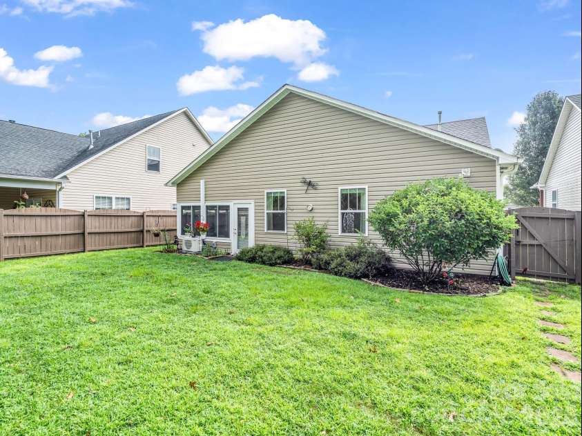 93 Foxtail Court, Hendersonville, NC 28792.  MLS# CAR4414198, YatesRealty ID 44074. Back yard