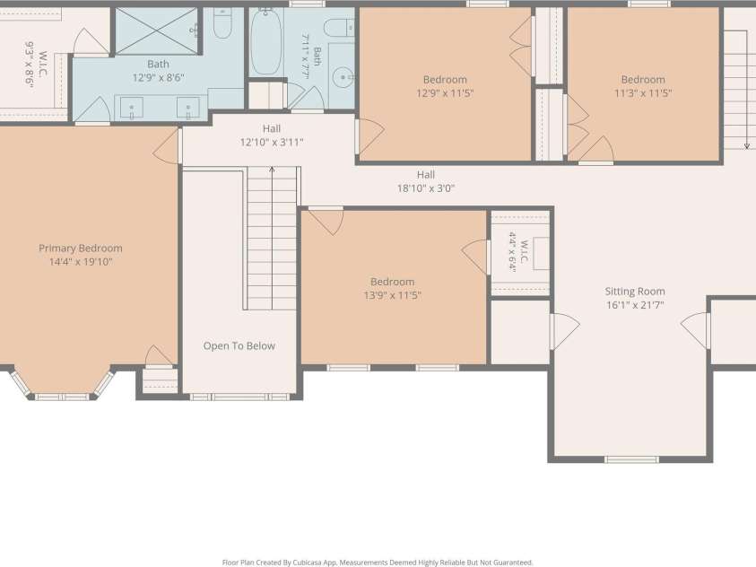 1256 Giverny Court, Concord, NC 28027.  MLS# CAR4411512, YatesRealty ID 44081. Second Floor Plan