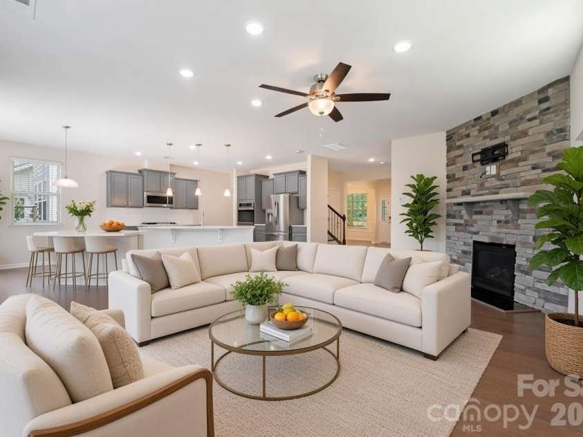 15505 Davidson East Drive, Davidson, NC 28036.  MLS# CAR4413352, YatesRealty ID 44100. Virtually staged