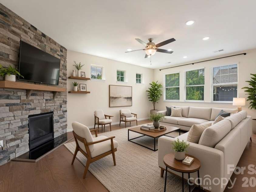 15505 Davidson East Drive, Davidson, NC 28036.  MLS# CAR4413352, YatesRealty ID 44100. Virtually staged