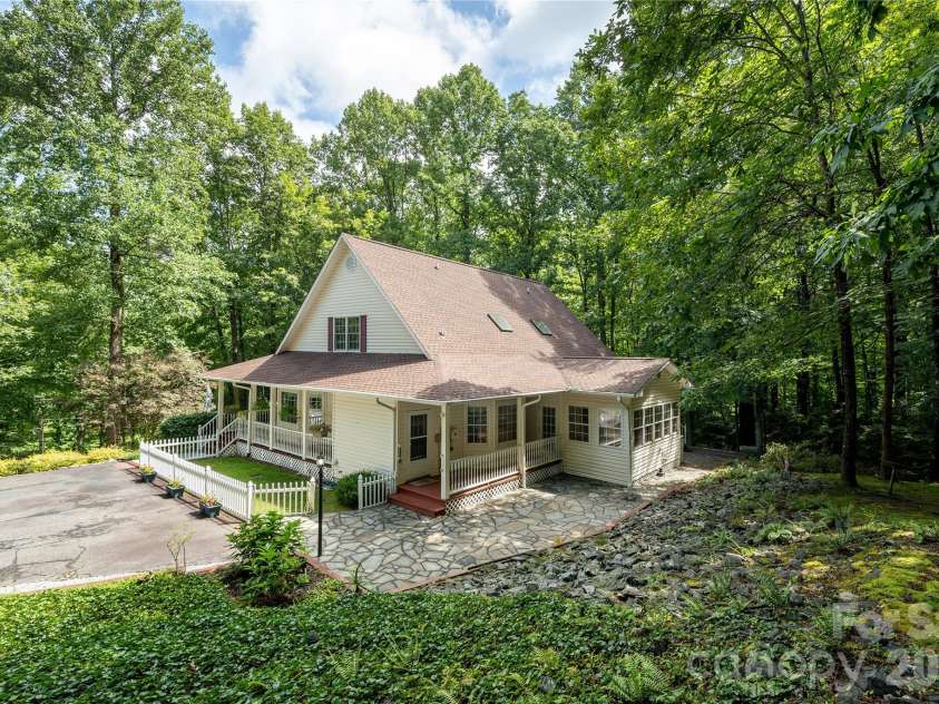 1043 Berea Church Road, Hendersonville, NC 28739.  MLS# CAR4413866, YatesRealty ID 44116. Back view