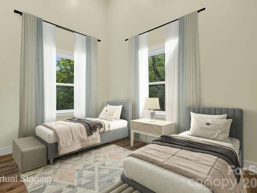 1008 Bell Mountain Road, Zirconia, NC 28790.  MLS# CAR4407045, YatesRealty ID 44128. Bedroom (virtually staged)