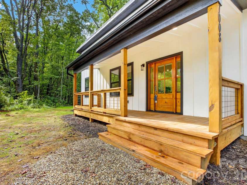 1008 Bell Mountain Road, Zirconia, NC 28790.  MLS# CAR4407045, YatesRealty ID 44128. Front Porch