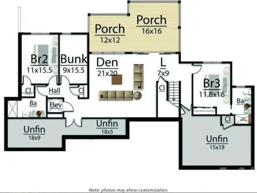 167 Summit Tower Circle, Asheville, NC 28804.  MLS# CAR4355240, YatesRealty ID 4414. Floor Plan: Lower Level