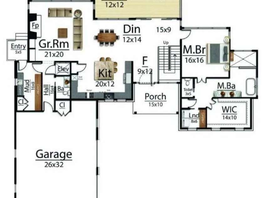 167 Summit Tower Circle, Asheville, NC 28804.  MLS# CAR4355240, YatesRealty ID 4414. Floor Plan: Main Level