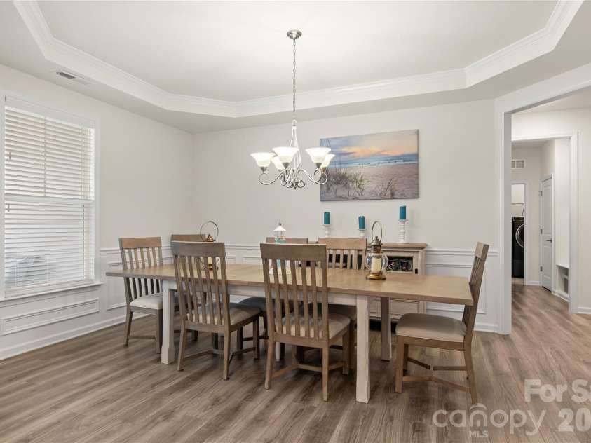1200 Curling Creek Drive, Indian Trail, NC 28079.  MLS# CAR4414479, YatesRealty ID 44150. Large dining room