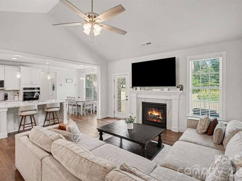 188 Fairhaven Drive, Salisbury, NC 28146.  MLS# CAR4414657, YatesRealty ID 44158. Fireplace virtually stage