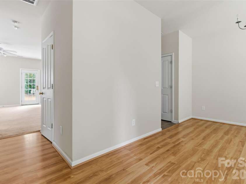 1520 Peaceful Way Drive, Charlotte, NC 28206.  MLS# CAR4413568, YatesRealty ID 44171. Dining Room and Hall
