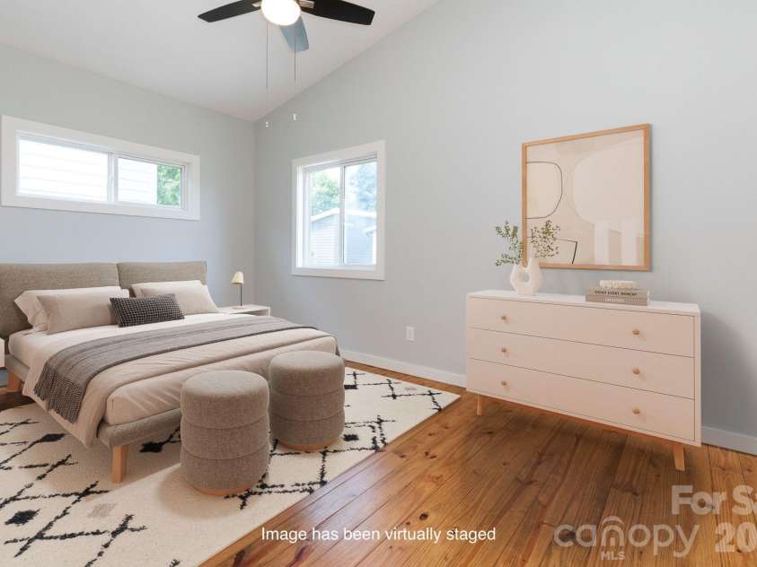 56 Cascade Street, Asheville, NC 28704.  MLS# CAR4413479, YatesRealty ID 44173. Bedroom 1 - Virtually Staged