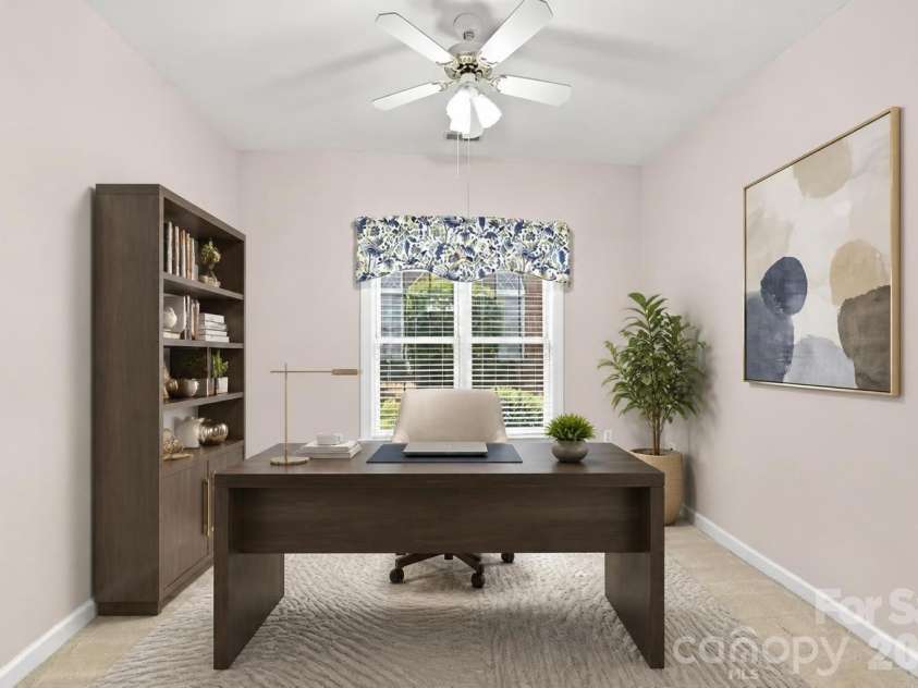 8528 Highland Glen Drive, Charlotte, NC 28269.  MLS# CAR4412611, YatesRealty ID 44205. Office/Hobby room