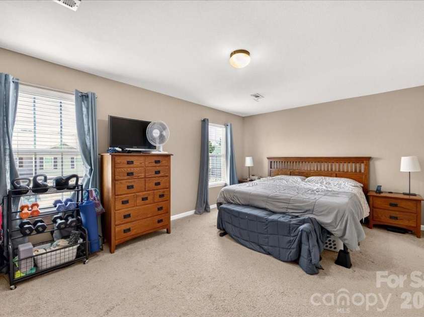 4033 Long Arrow Drive, Concord, NC 28025.  MLS# CAR4412395, YatesRealty ID 44208. Primary bedroom