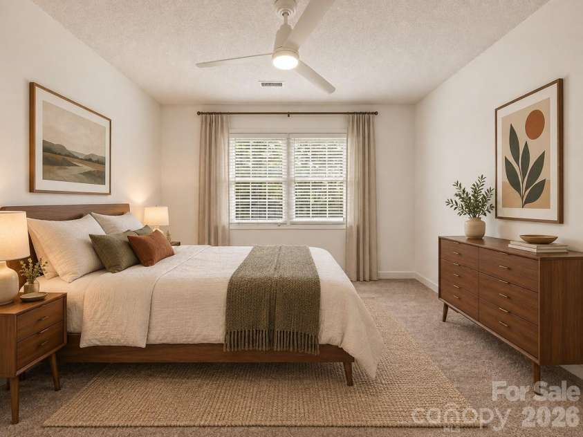1928 Twin Ponds Drive, Hickory, NC 28602.  MLS# CAR4411717, YatesRealty ID 44222. Staged Bedroom 3