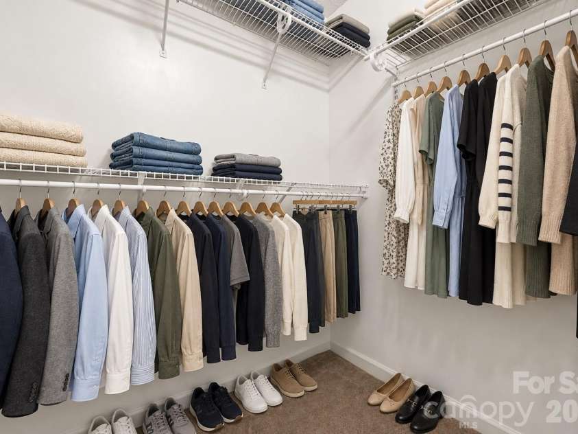 1928 Twin Ponds Drive, Hickory, NC 28602.  MLS# CAR4411717, YatesRealty ID 44222. Staged Bedroom 3 Closet