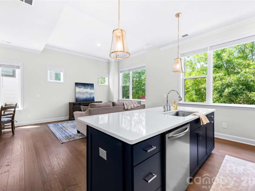 5919 Ardrey Kell Road, Charlotte, NC 28277.  MLS# CAR4411424, YatesRealty ID 44225. Open floor plan w/huge windows overlooking streetscape