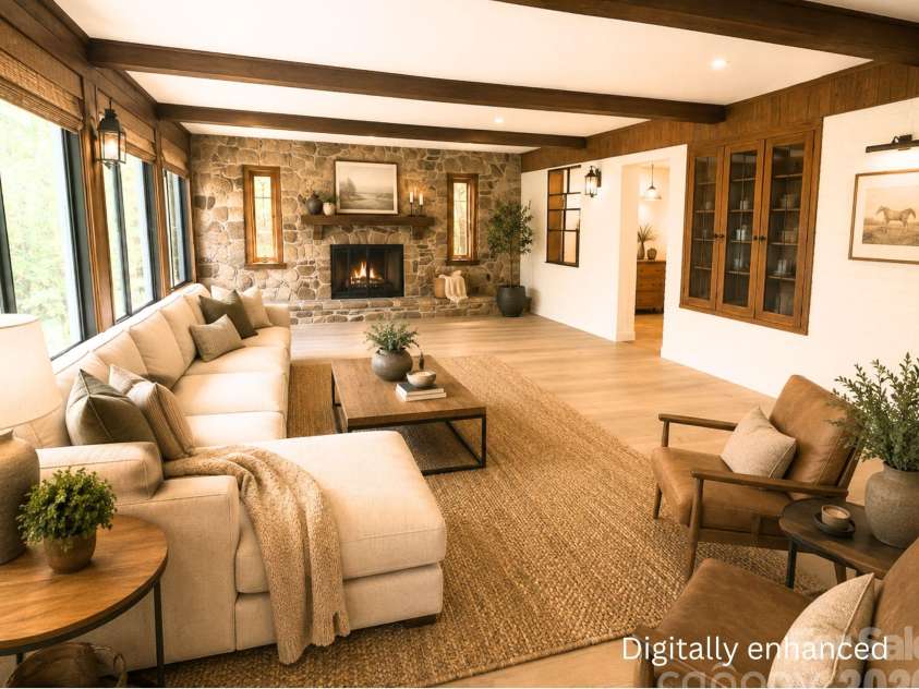 101 Sherry Drive, Stanley, NC 28164.  MLS# CAR4410482, YatesRealty ID 44231. Digital rendering with update possibility