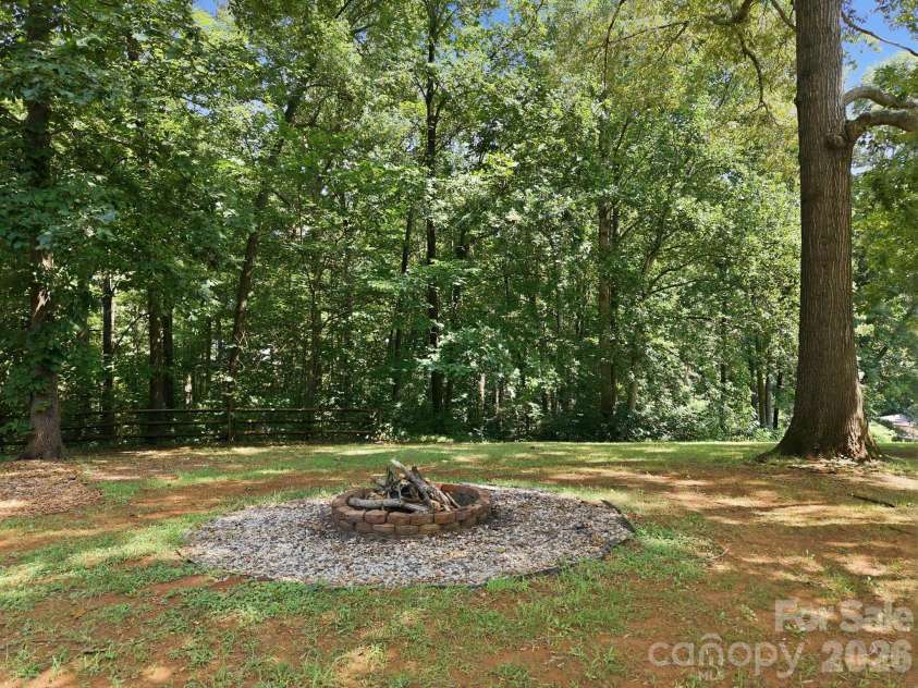 120 Strawberry Lane, Salisbury, NC 28147.  MLS# CAR4410362, YatesRealty ID 44236. Firepit
