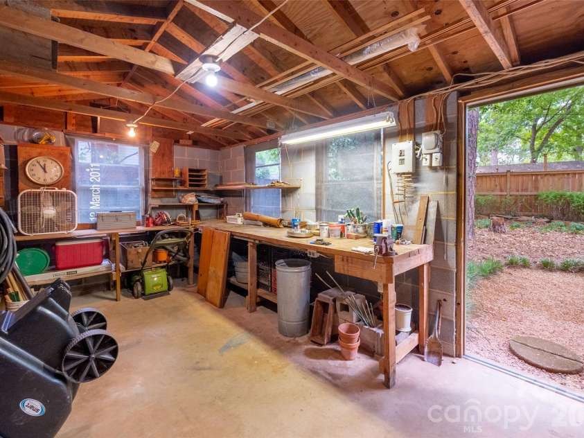 2911 Enfield Road, Charlotte, NC 28205.  MLS# CAR4407774, YatesRealty ID 44249. Workshop