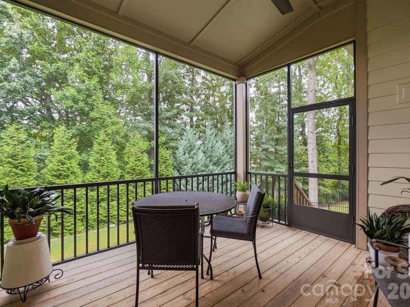 7717 Coalcliff Drive, Huntersville, NC 28078.  MLS# CAR4408239, YatesRealty ID 44254. Screened Porch