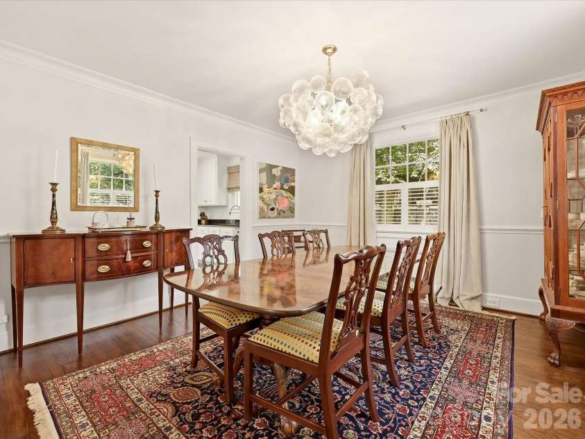 1642 Providence Road, Charlotte, NC 28207.  MLS# CAR4407918, YatesRealty ID 44256. Formal Dining Room