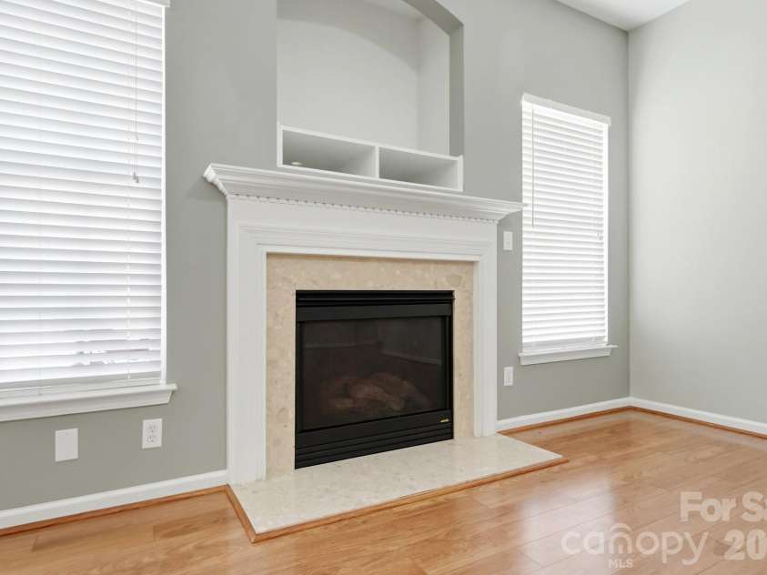 4010 Lawrence Daniel Drive, Matthews, NC 28104.  MLS# CAR4410182, YatesRealty ID 44275. Fireplace