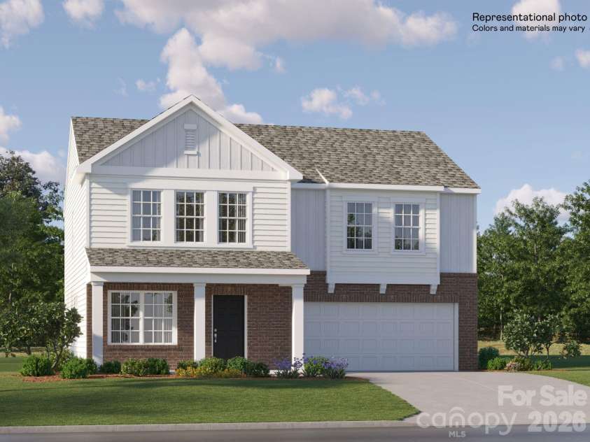 1842 Broom Maker Drive, Bessemer City, NC 28016.  MLS# CAR4414443, YatesRealty ID 44277. Hughes B Elevation