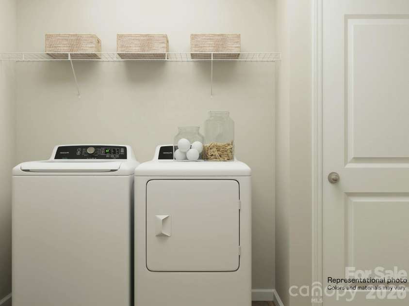 1842 Broom Maker Drive, Bessemer City, NC 28016.  MLS# CAR4414443, YatesRealty ID 44277. Laundry Room