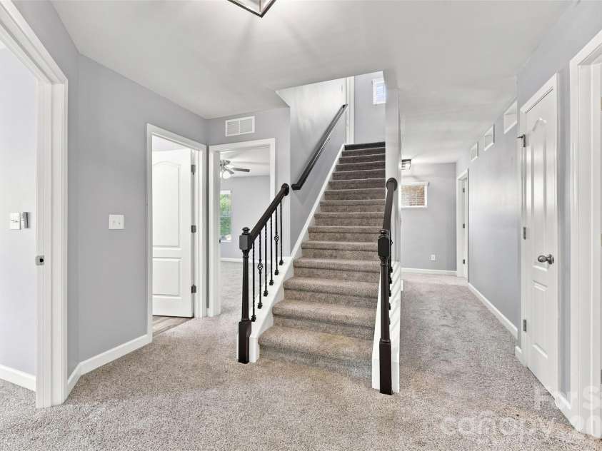 126 Misty Woods Drive, Clover, SC 29710.  MLS# CAR4414251, YatesRealty ID 44279. Stairs to 3rd Floor