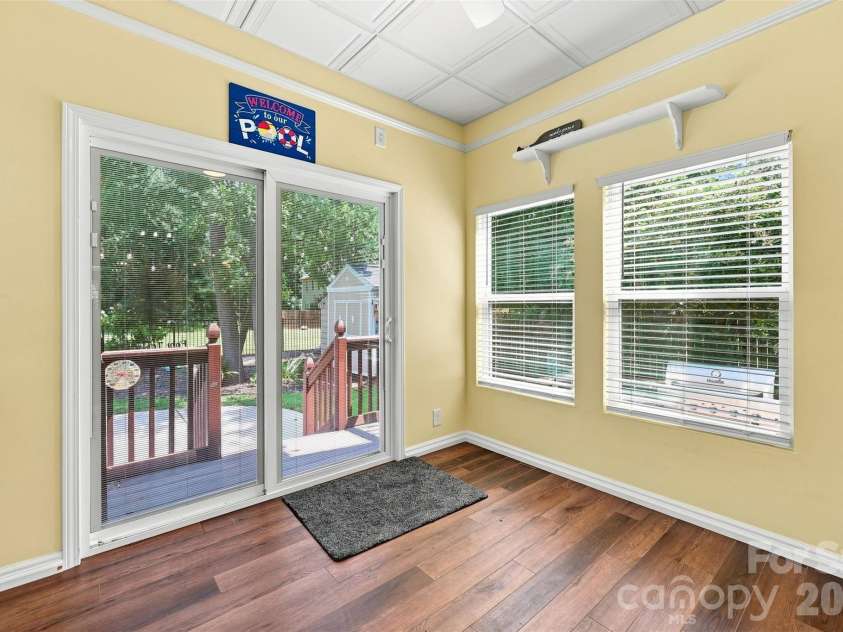126 Misty Woods Drive, Clover, SC 29710.  MLS# CAR4414251, YatesRealty ID 44279. Sunroom