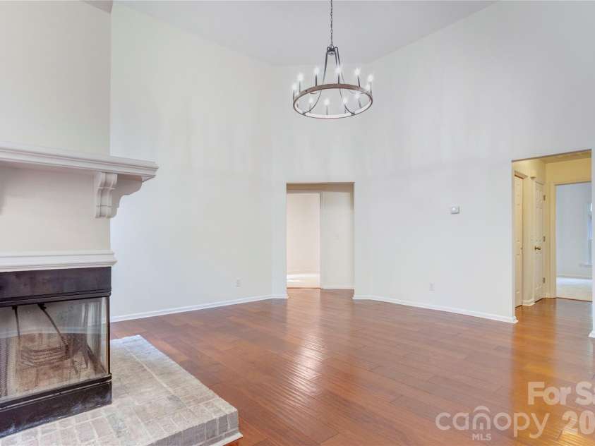 156 Edgewater Drive, Concord, NC 28027.  MLS# CAR4413561, YatesRealty ID 44298. Central living area with access to split bedroom floor plan