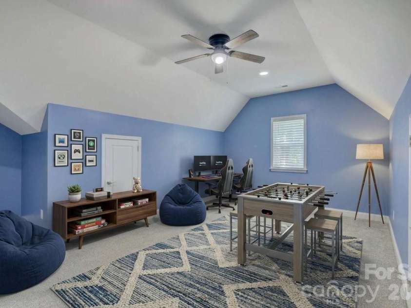 16815 Crosshaven Drive, Charlotte, NC 28278.  MLS# CAR4407553, YatesRealty ID 44305. Virtually staged flex room connected to the 5th bonus/bedroom