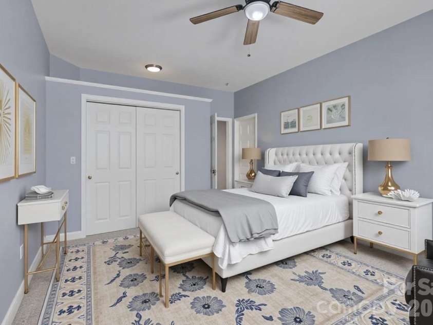 16815 Crosshaven Drive, Charlotte, NC 28278.  MLS# CAR4407553, YatesRealty ID 44305. Virtually staged guestroom