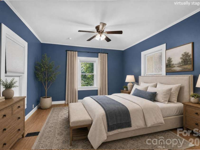 403 Spruce Street, Lenoir, NC 28645.  MLS# CAR4412597, YatesRealty ID 44388. Bedroom Main virtually staged