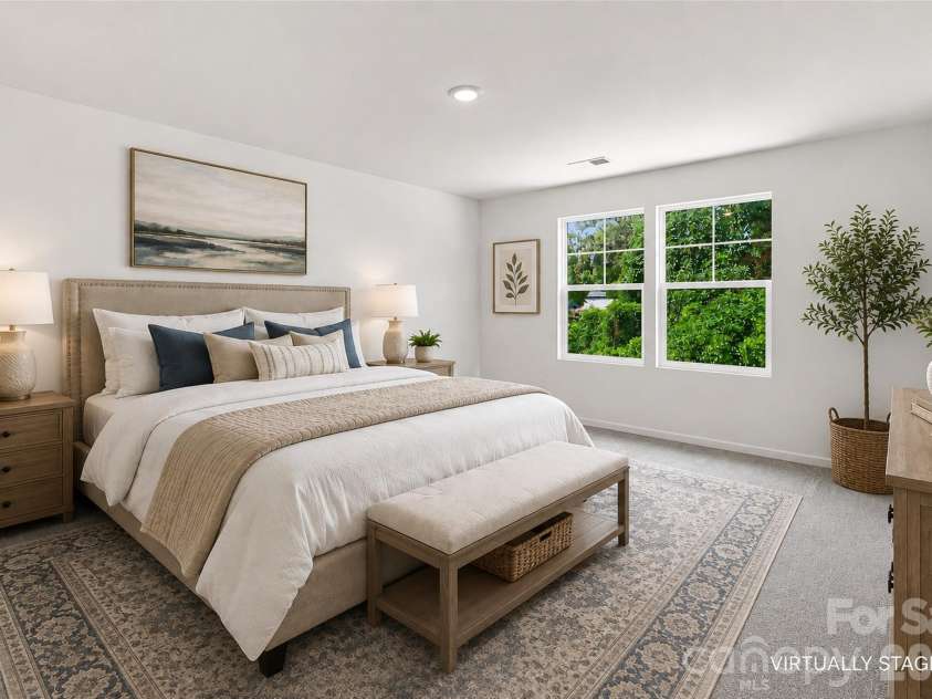 2604 Greencrest Lane, Statesville, NC 28677.  MLS# CAR4389908, YatesRealty ID 44406. Virtually Staged Primary Bedroom