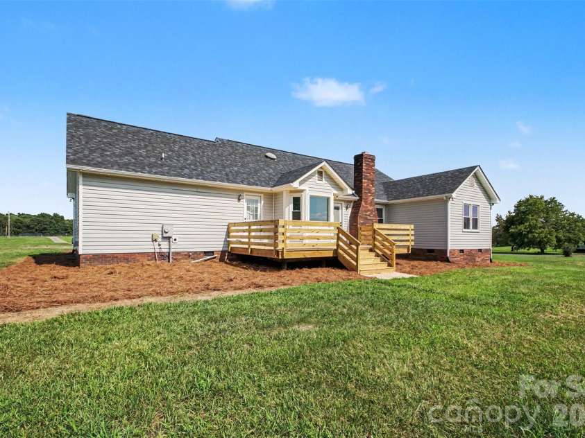 8379 Harvell Road, Stanfield, NC 28163.  MLS# CAR4410609, YatesRealty ID 44417. Freshly landscaped backyard